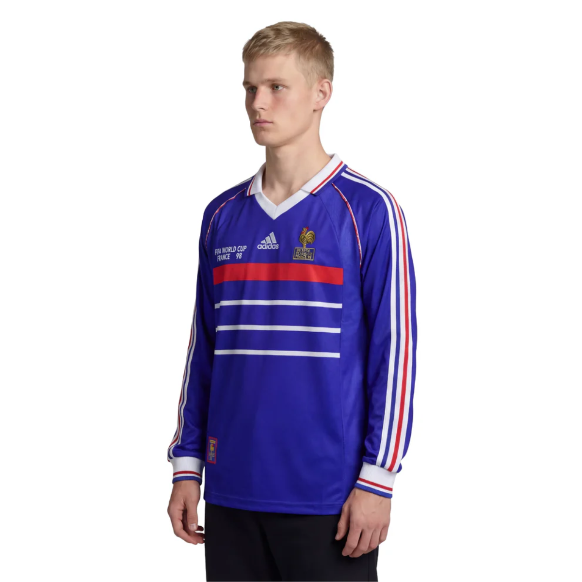 1998 France Home Retro Long Sleeve Jersey