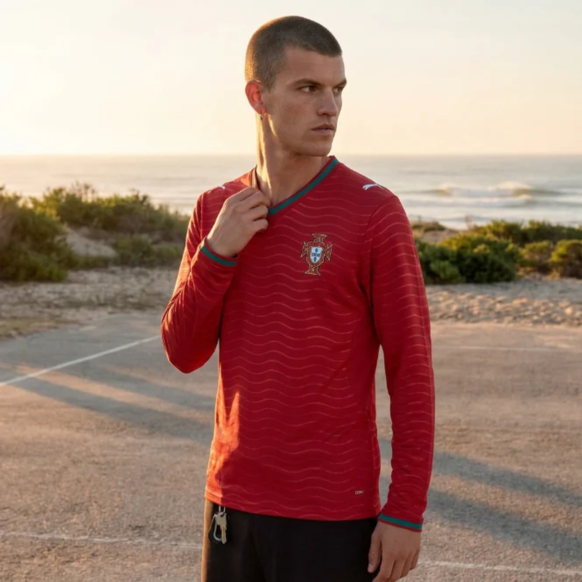 Portugal 2026 Authentic Home Long Sleeve Player Jersey
